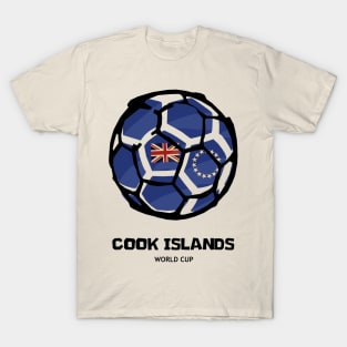 Cook Islands Football Country Flag T-Shirt